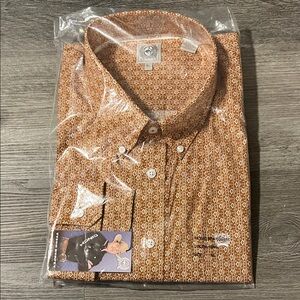 Men's Cinch Brown Patterned Shirt
